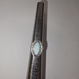 Elegant Silver and Blue Women's Ring